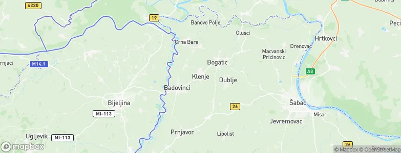 Klenje, Serbia Map