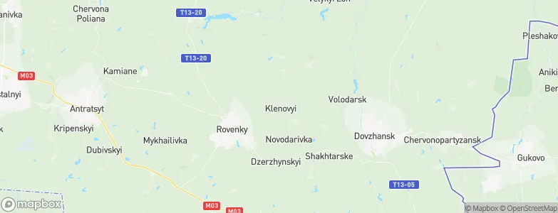 Klenovyy, Ukraine Map