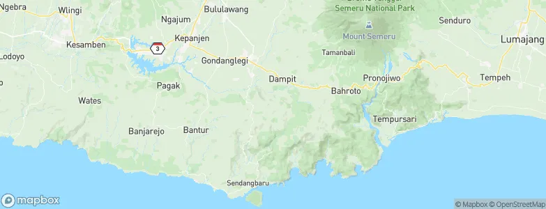 Klepu Krajan, Indonesia Map