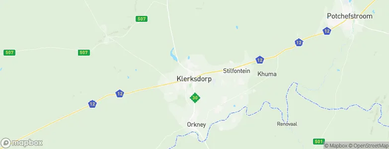 Klerksdorp, South Africa Map