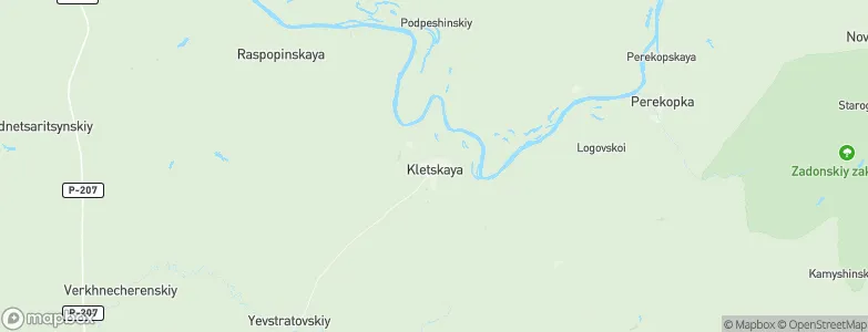 Kletskaya, Russia Map