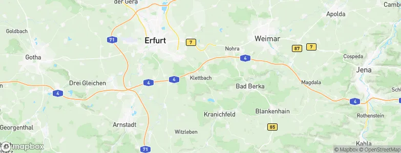 Klettbach, Germany Map