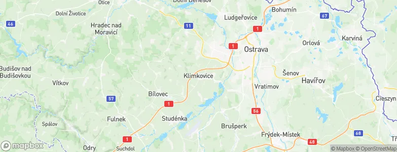 Klimkovice, Czechia Map