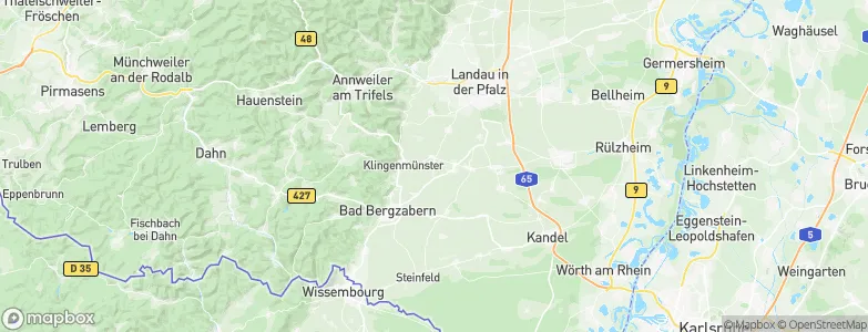 Klingen, Germany Map