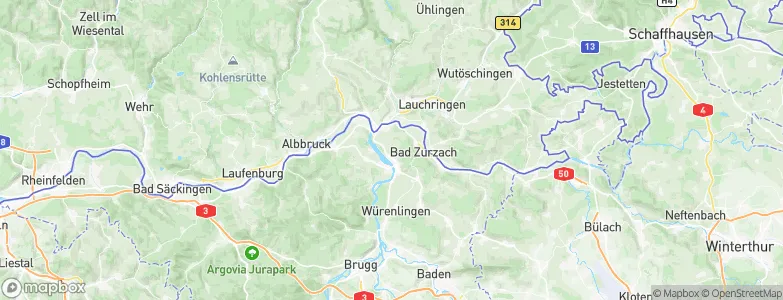 Klingnau, Switzerland Map