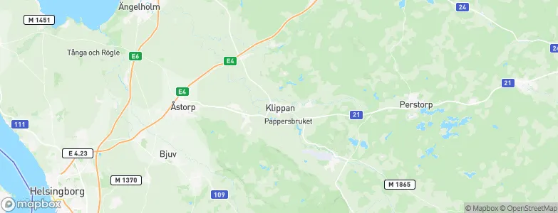 Klippan, Sweden Map