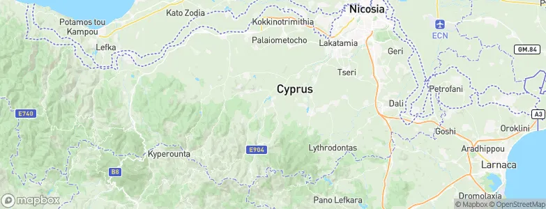 Klírou, Cyprus Map