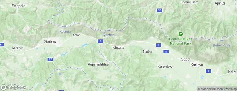 Klisura, Bulgaria Map