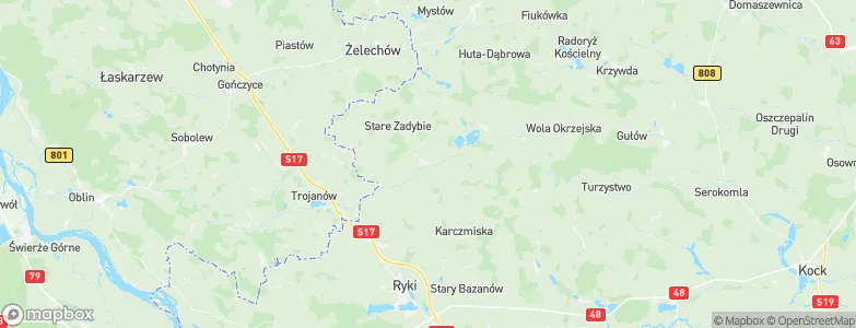 Kłoczew, Poland Map