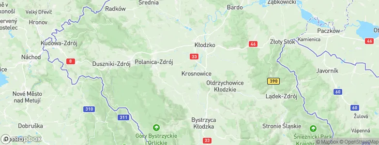Kłodzko County, Poland Map