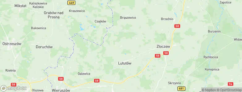 Klonowa, Poland Map