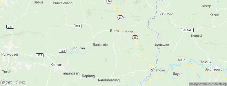 Klopoduwur, Indonesia Map