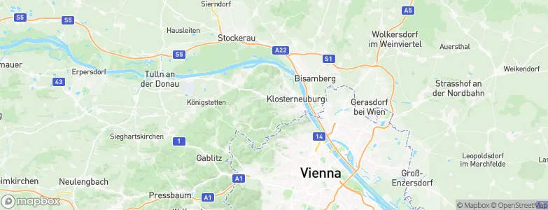 Klosterneuburg, Austria Map