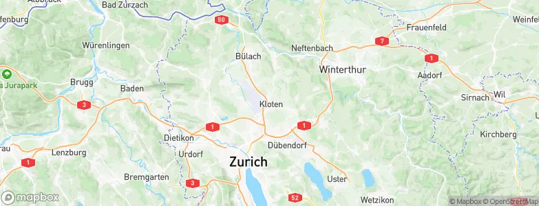 Kloten / Horainli, Switzerland Map