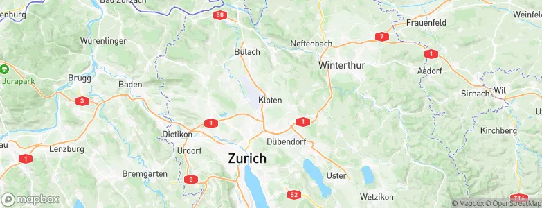Kloten / Rütlen, Switzerland Map