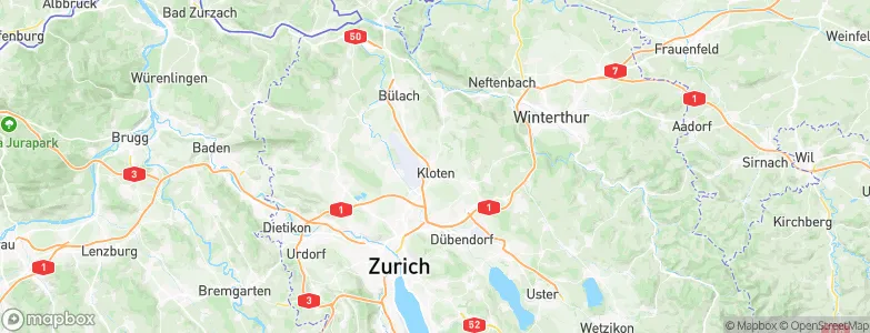 Kloten, Switzerland Map
