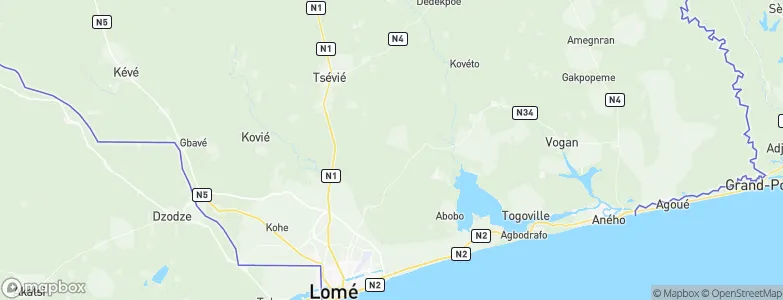 Kloutsé Kopé, Togo Map