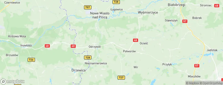 Klwów, Poland Map