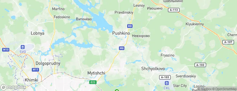 Klyaz'ma, Russia Map