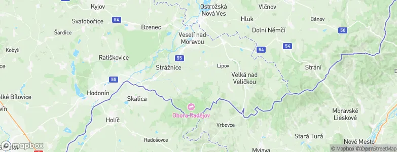Kněždub, Czechia Map