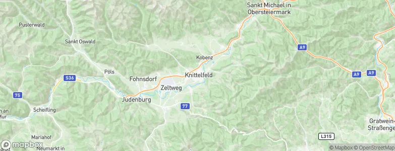 Knittelfeld, Austria Map