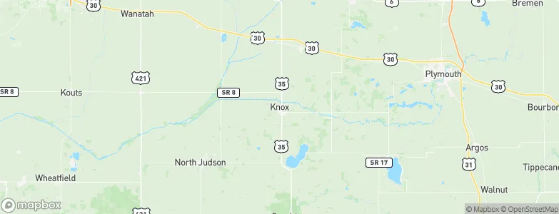 Knox, United States Map