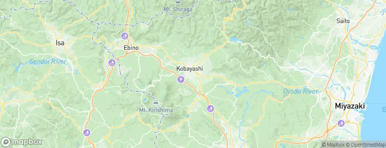 Kobayashi, Japan Map