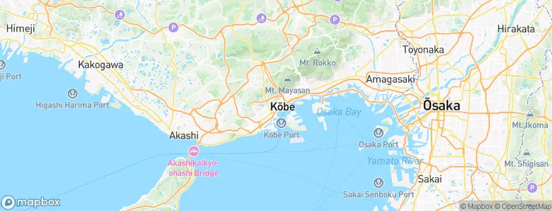 Kobe, Japan Map