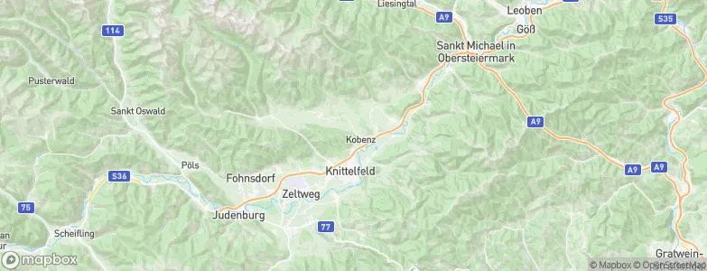 Kobenz, Austria Map