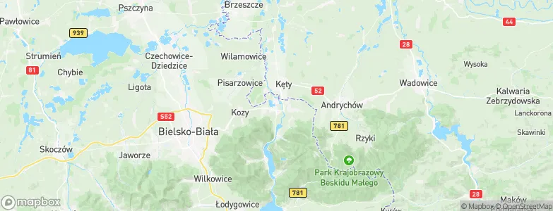 Kobiernice, Poland Map