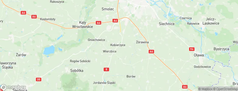 Kobierzyce, Poland Map