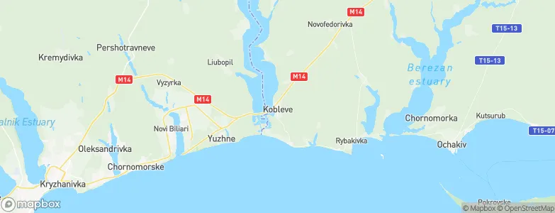 Koblevo, Ukraine Map