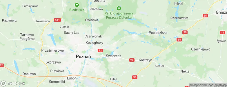 Kobylnica, Poland Map