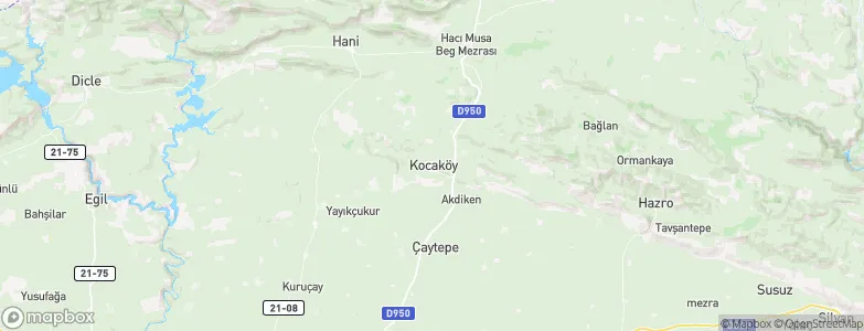 Kocaköy, Turkey Map