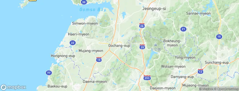 Koch'ang, South Korea Map