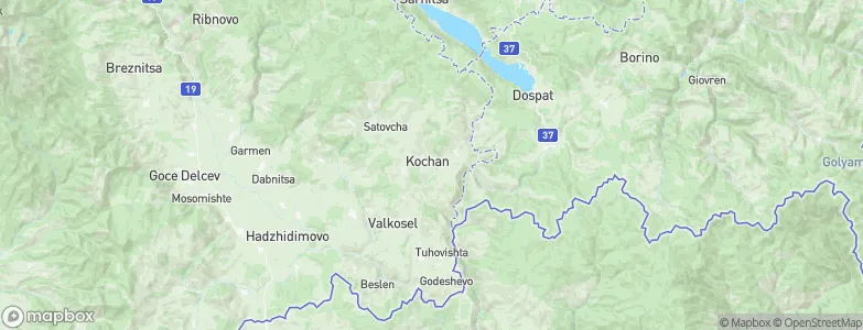 Kochan, Bulgaria Map