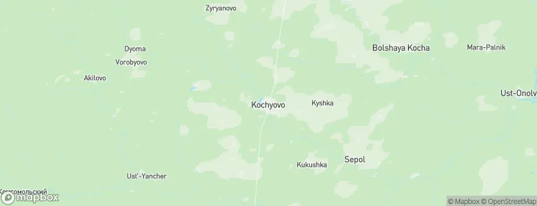 Kochevo, Russia Map