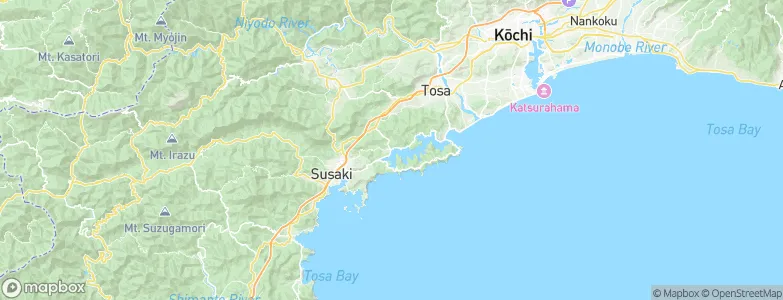 Kochi, Japan Map