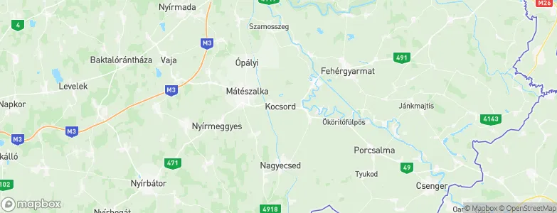 Kocsord, Hungary Map