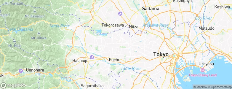 Kodaira, Japan Map