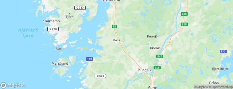 Kode, Sweden Map