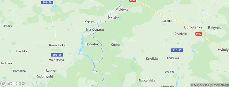 Kodra, Ukraine Map