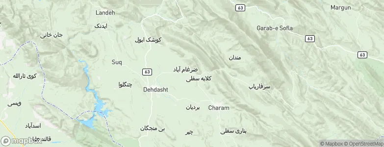 Kohgiluyeh and Boyer-Ahmad, Iran Map