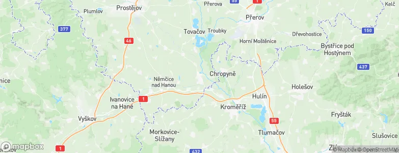 Kojetín, Czechia Map