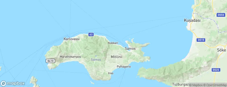 Kokkari, Greece Map