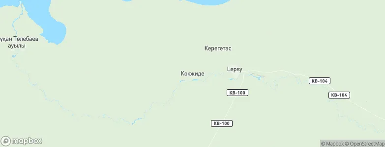 Kökzhīde, Kazakhstan Map