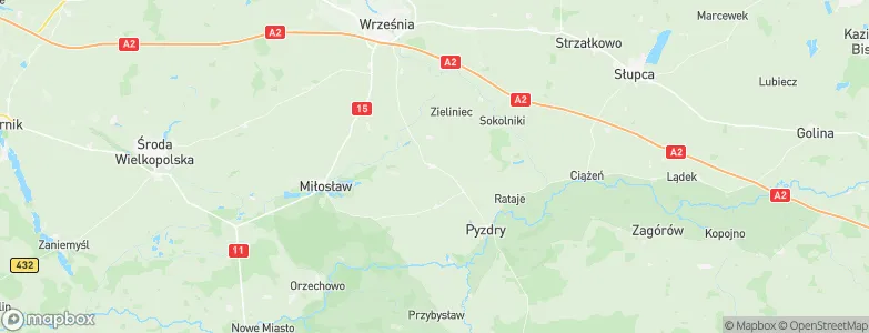 Kołaczkowo, Poland Map