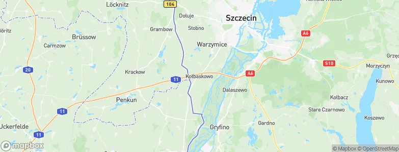 Kołbaskowo, Poland Map