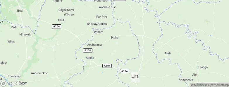 Kole, Uganda Map