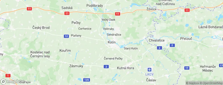 Kolín, Czechia Map